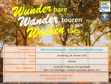 Wunderbare Wandertour Wochentags: Mömlingen