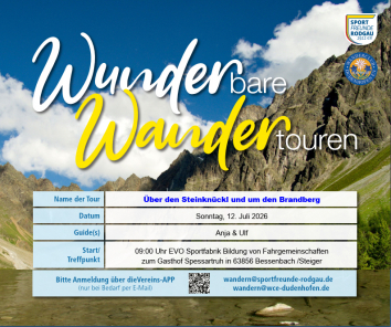 Wunderbare Wandertour 12. Juli